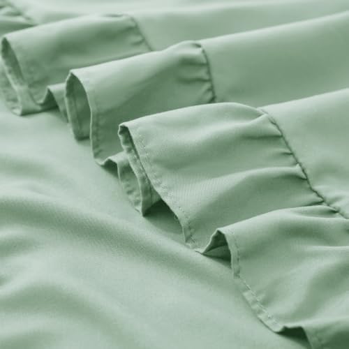 KKJIAF 2 Pack Ruffle Pillow Cases 26x26 Inches, Sage Green - Image 7