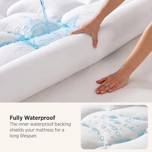 Bedsure Waterproof Mattress Topper Full - Image 2