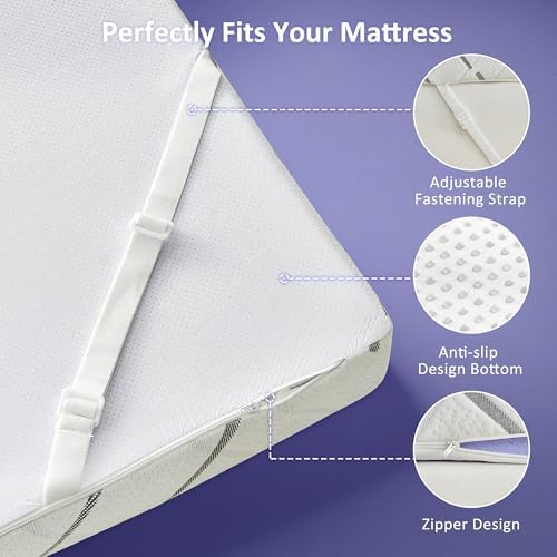 3 Inch Gel Memory Foam Mattress Topper Queen Size - Image 6