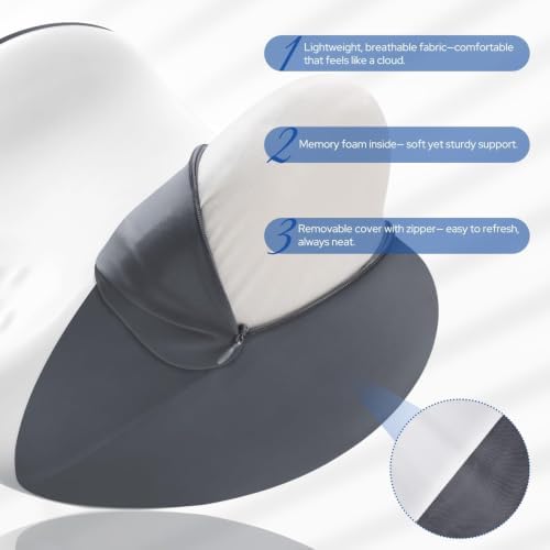 Knee Pillow for Side Sleepers, Memory Foam Leg Pillow - Image 2