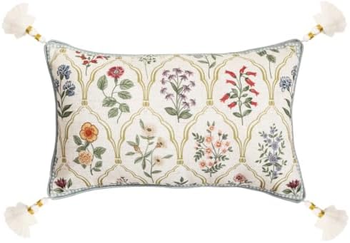 ISAENNE Designer Vintage Linen Throw Pillow Cover by Isaennehomedecoration