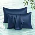 Bamboo Viscose Zipper Pillow Cases Standard Size Set of 4 by ShunjieHome