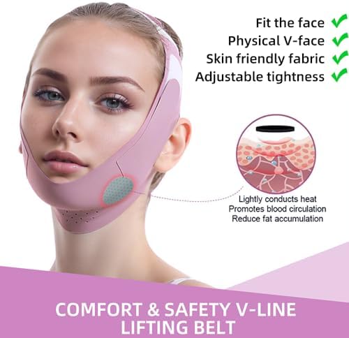 ROWMATE Graphene V-Line Mask Chin Up Mask V Shaped Face Mask Chin Strap - Image 6