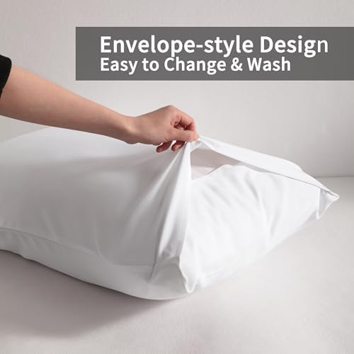 Standard Pillow Cases, 2 Pack, 20x26 in, Microfiber - Image 3