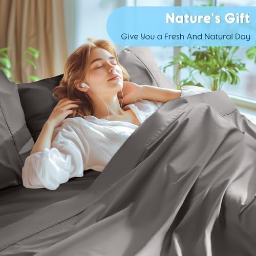 SONORO KATE 1000 Series 100% Egyptian Cotton Queen Sheets, Extra Deep Pocket - Image 4