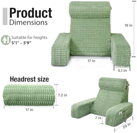 Reading Pillow for Bed Sitting Up - Image 5