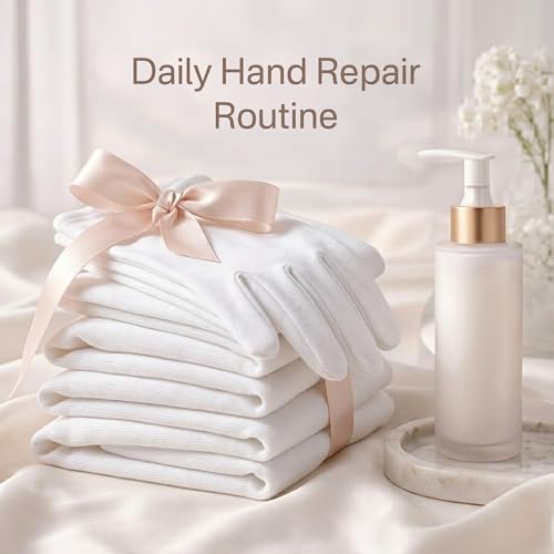 Cotton Gloves for Dry Hands Sleeping, 100% Cotton Eczema Gloves, Sleep Gloves & - Image 7