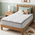 NEWDECO Twin Mattress Topper Cooling Bamboo Viscose Pillow Top Mattress Pad by NEWDECO