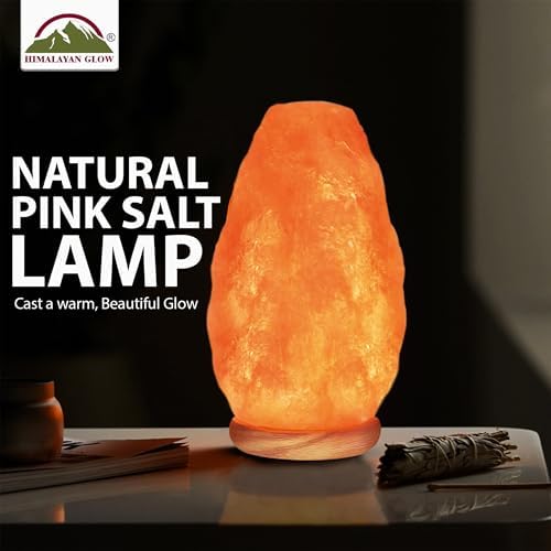 WBM LLC Himalayan Glow Natural Pink Salt Lamp, Crystal Salt Lamp Night Light with (ETL Certified) Brightness Control Dimmer Switch, Wooden Base & Salt Lamps Bulb | 6-8 LBS, Model Number: 1001 - Image 3