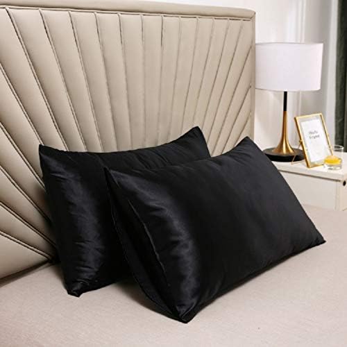 Satin Pillowcases Set of 2, Standard Size Cooling Pillow Cases - Image 3