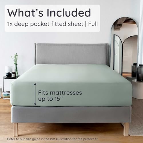 Bambaw 100% Viscose Derived from Bamboo Full Fitted Sheet Only, Soft & Cooling - Image 2