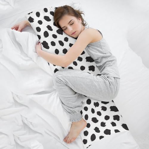 White and Black Spot Body Pillow Cover Pillowcase - Image 7