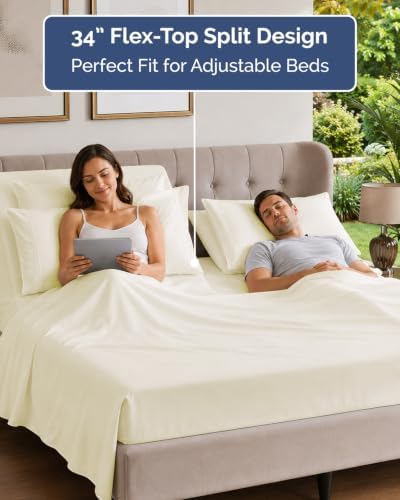 Flex Top Split Head King 6 Piece Sheet Set - Image 3