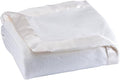 OakRidge Satin Fleece Blanket, Full/Queen, Twin or King Size – 100% Polyester Lightweight Fabric and Cozy Satin Binding Edges in Tightly Folding Travel Blanket, White