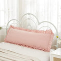Pink Body Pillow Cover 20x54inches Long Pillowcase Ruffled Pillowcases Shabby by Merryword