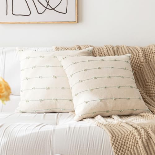 YEENAASY Boho Throw Pillow Covers 26x26 Set of 2 Farmhouse Pillow Cases - Image 6