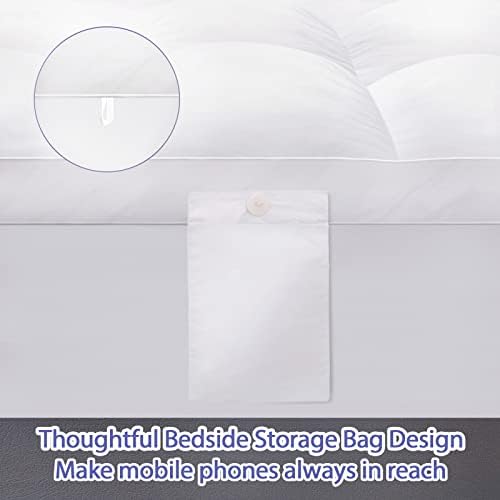 ABENE California King Mattress Topper, Thick Pillow Top Mattress Pad - Image 5