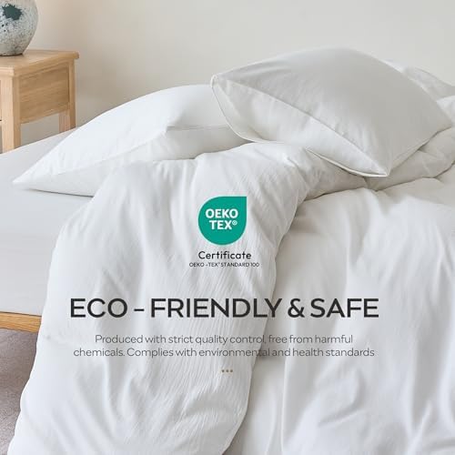 JELLYMONI 100% Washed Cotton Pillowcases, Envelope Closure 2-Pack - Image 6