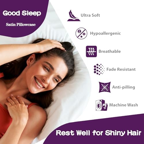 Satin Pillowcase for Hair and Skin, Softer Than Mulberry Silk Pillow Cases 1 - Image 3