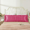 Peach Red Satin Pillowcases Body Pillow by HommxJF