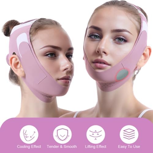 ROWMATE Graphene V-Line Mask Chin Up Mask V Shaped Face Mask Chin Strap - Image 2
