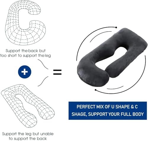Pregnancy Pillows for Sleeping, U Shaped Full Body Maternity Pillow for - Image 2