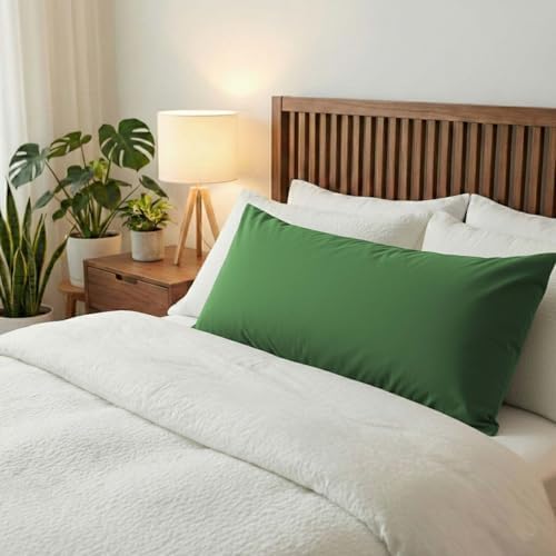 1 Pack Satin Pillowcase Sage Green Body Size 20x54 Inch - Image 4