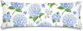 Blue Hydrangea Spring Lumbar Pillow Cover 14x36 Long Body Pillow Covers by Unknown