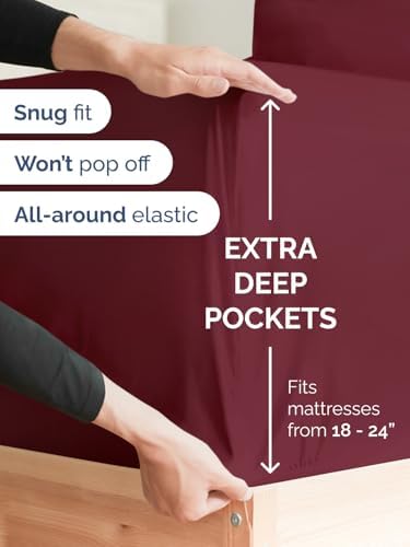 CGK Linens Extra Deep Twin Fitted Sheet - Image 2
