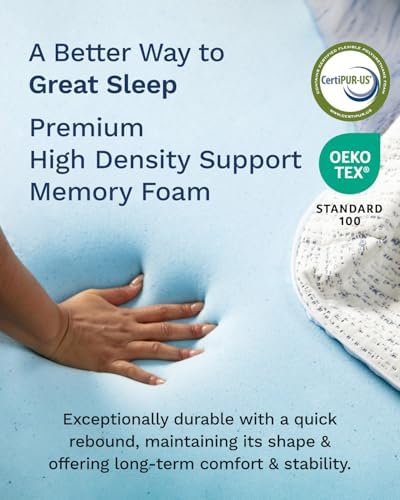 Viscosoft 3 Inch Memory Foam Mattress Topper Twin XL - Image 4