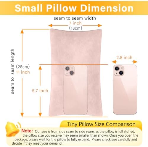 1 MIDDLE ONE 2 Pack Small Pillow, Memory Foam Mini Pillow 11 X 7 Inches - Image 2