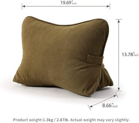 Pat. Pend. Corduroy Triangle Back Pillow - Image 6