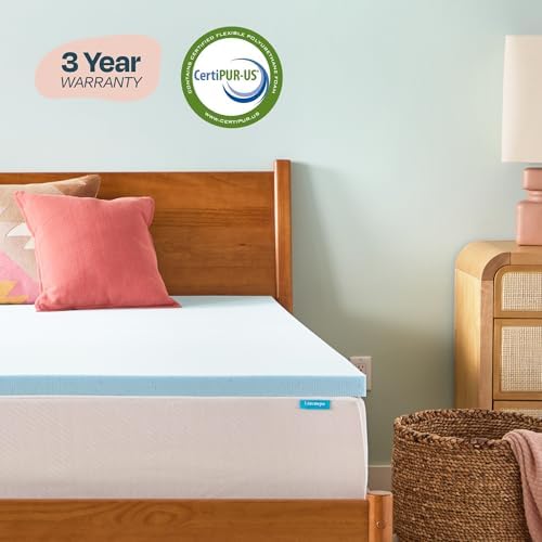 Linenspa Memory Foam Mattress Topper, Full Size - Image 6
