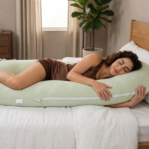 QUEEN ROSE Extra Long Body Pillow, Cooling Pregnancy Pillows - Image 7