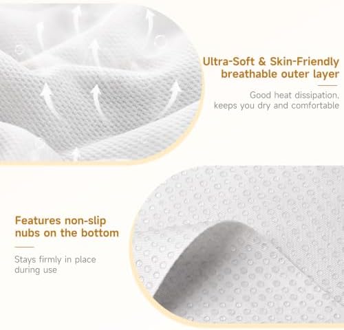 Wedge Pillow for Legs Elevation, 23.2x16.5x7.5in - Image 5