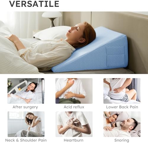 Bedluxe Wedge Pillow, 12 inch Bed Wedge Pillow - Image 4