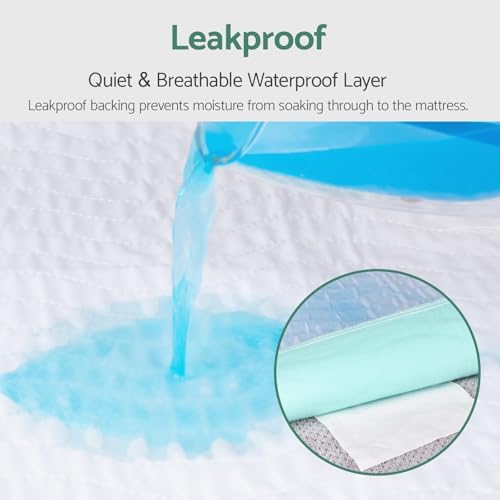 CoolShields Waterproof Bed Pads Incontinence 60" x 36" Washable Reusable - Image 2