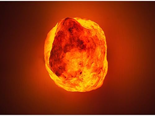 The Body Source Himalayan Salt Lamp 10-12 Inches (11-15lb) | Includes Dimmer Switch | Natural Salt Rock Lamp with Handcrafted Wooden Base & Night Light (Bulb Replacement) (Pack of 2) - Image 7