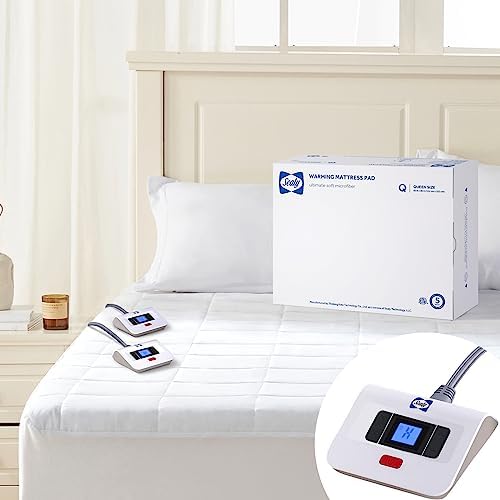 Sealy Electric Mattress Pad Queen Size 10 Heat Settings Machine Washable by Sealy