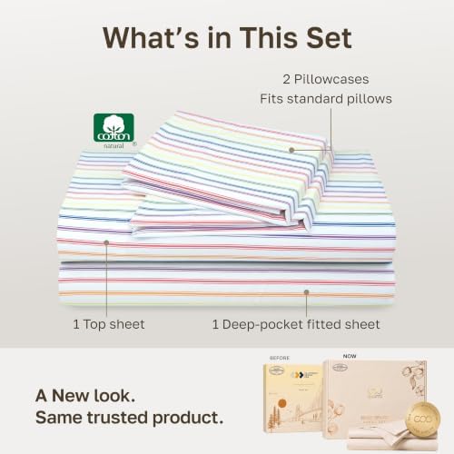 California Design Den 100% Cotton Sateen Full Size Bed Sheets Deep Pockets - Image 3