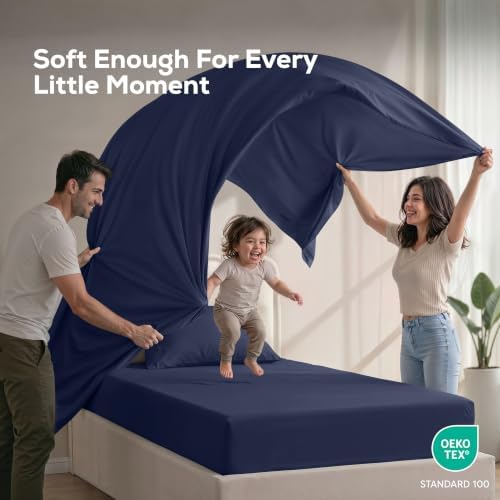 Twin Sheets Set, 3 Pieces 16" Deep Pocket Hotel Luxury Bed Sheets - Image 5