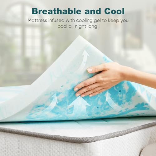 Sweetcrispy Queen Mattress Topper, Memory Foam 3 Inch, Cooling Pad - Image 3