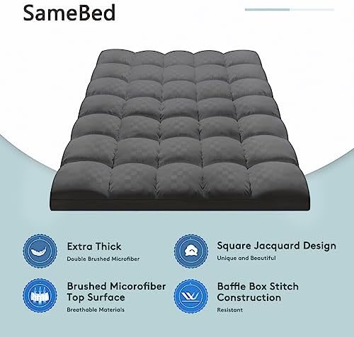 SameBed Mattress Topper Full, Extra Thick Mattress Pad Cover - Image 2