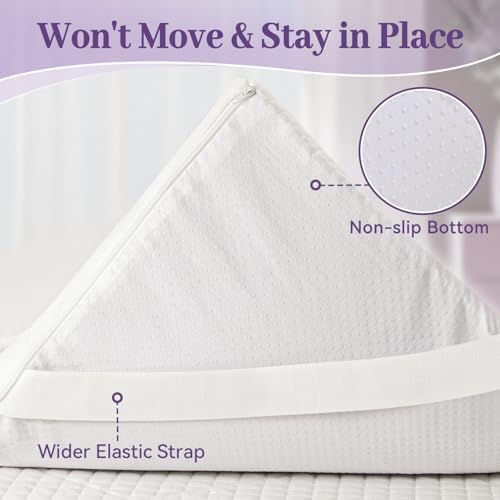 SINWEEK 3 Inch Gel Memory Foam Mattress Topper Twin Size, Ventilated High - Image 6