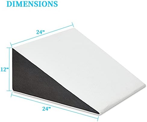 Bed Wedge Pillow for Sleeping 24x24x12 Inch, Elevated Support - Image 5