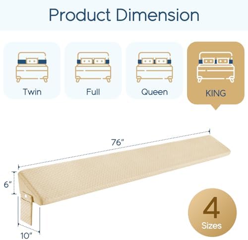 Homemate King Size（76"x10"x6"） Bed Wedge Pillow - Image 7