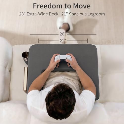 septsun 28" Oversized Lap Desk Pillow, Couch Laptop Desk - Image 4