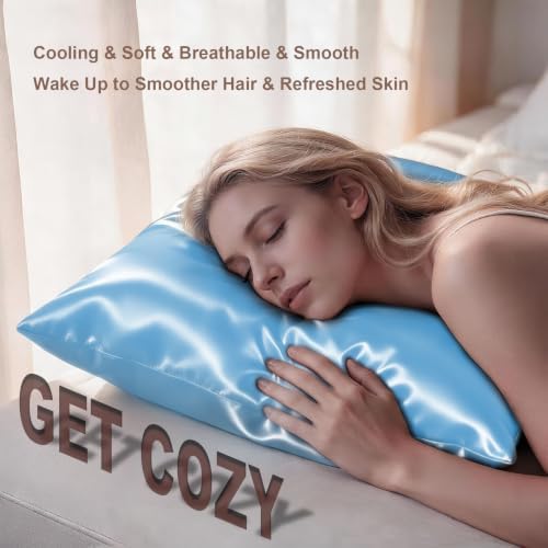 LYSHIN Silk Pillow Cases 2 Pack Queen Size - Image 5
