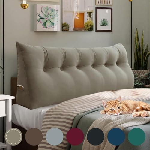 14 lbs Thickened King Wedge Pillow Headboard Body Positioner Bed Wedge Pillow by Rucener