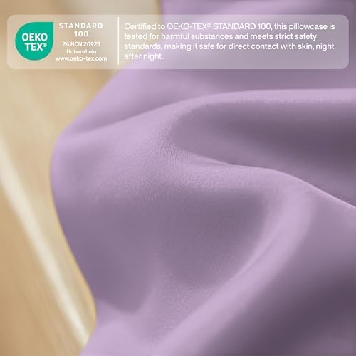 QUEENSBAY Queen Pillow Cases Set of 2, Microfiber Cooling Pillowcases, Soft - Image 5
